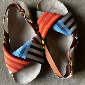 Tory Burch Sandles, new with stickers on soles, size 8M